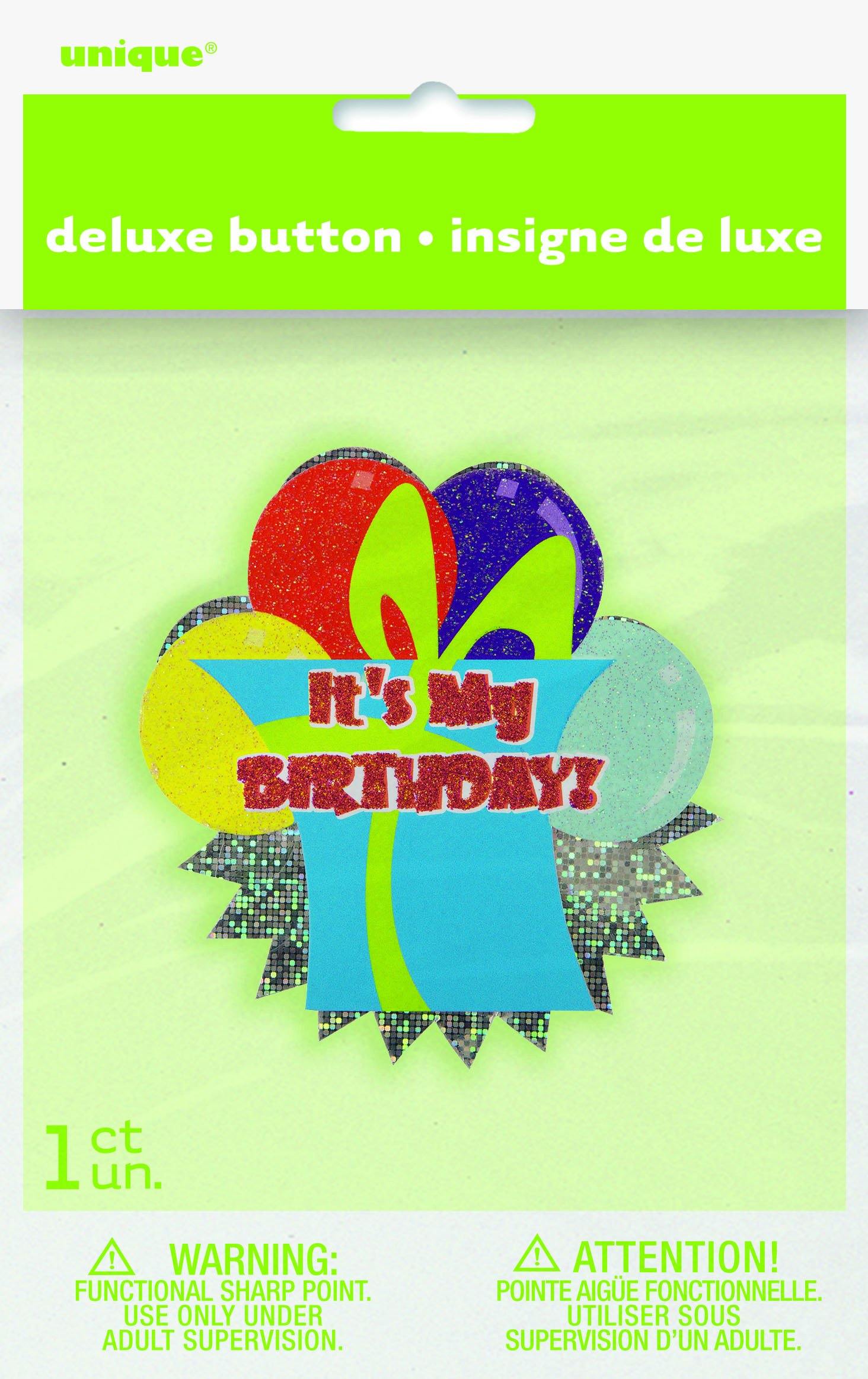 Its My Birthday Present Deluxe Badge
