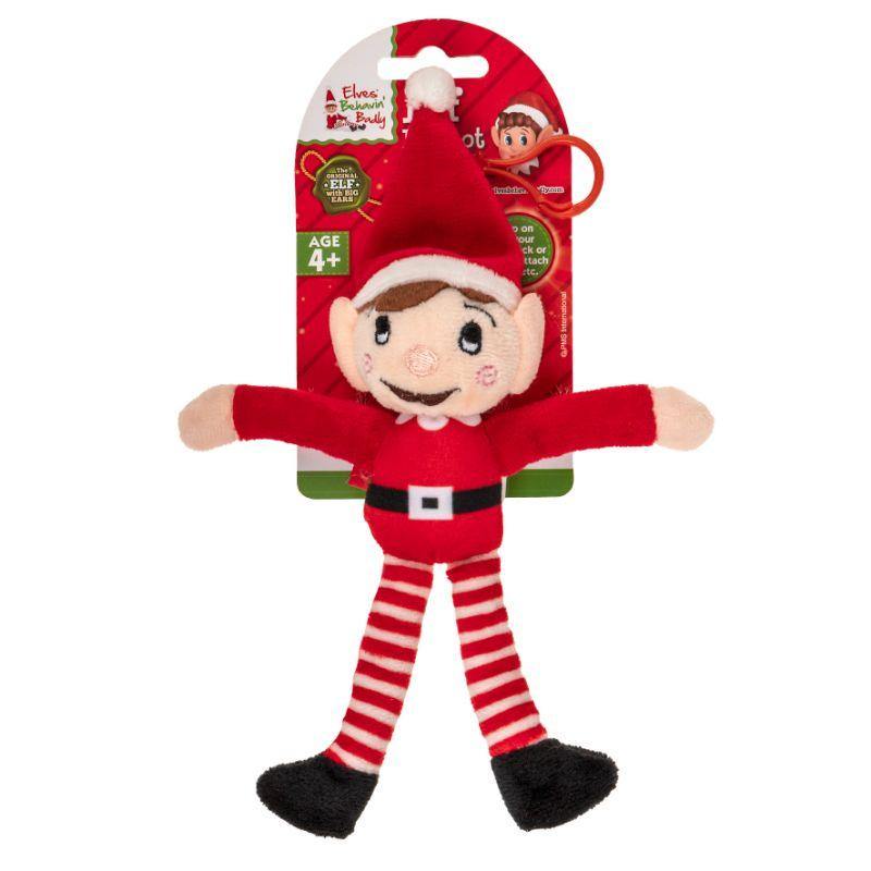 Xmas Elf Design Plush Keyring