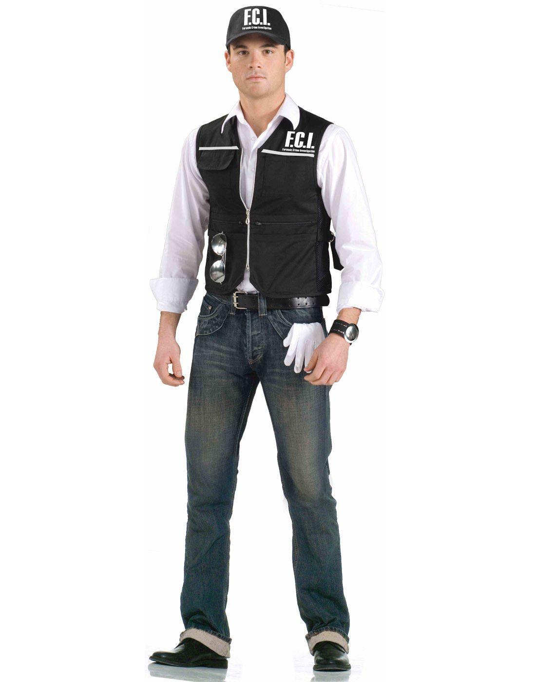 Adult Police Forensic Crime Investigation Vest - The Base Warehouse