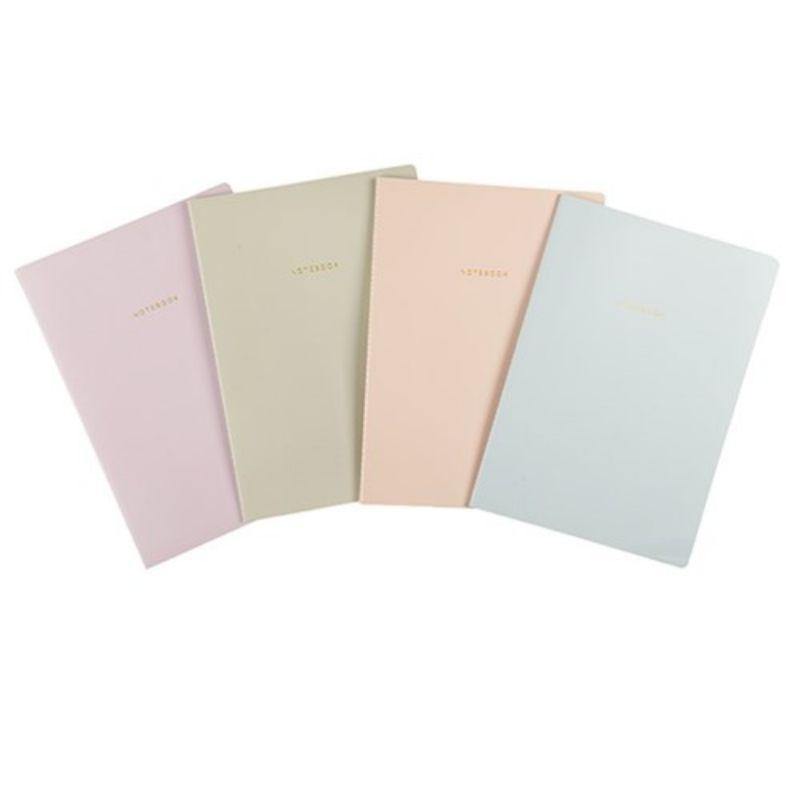 A5 Notebook with Plain Colour Stitched Card Cover - 96pg