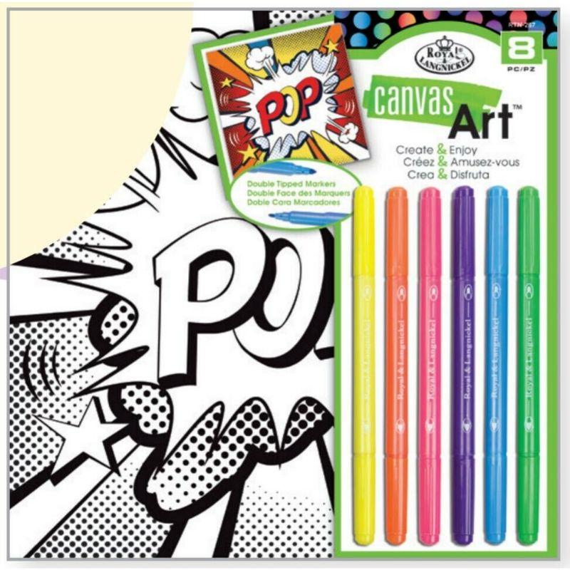 R &L POP Canvas Art with Markers