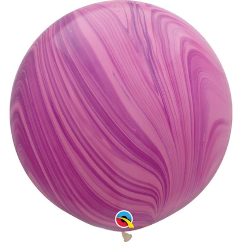 Pink Violet Agate Latex Balloon - 90cm