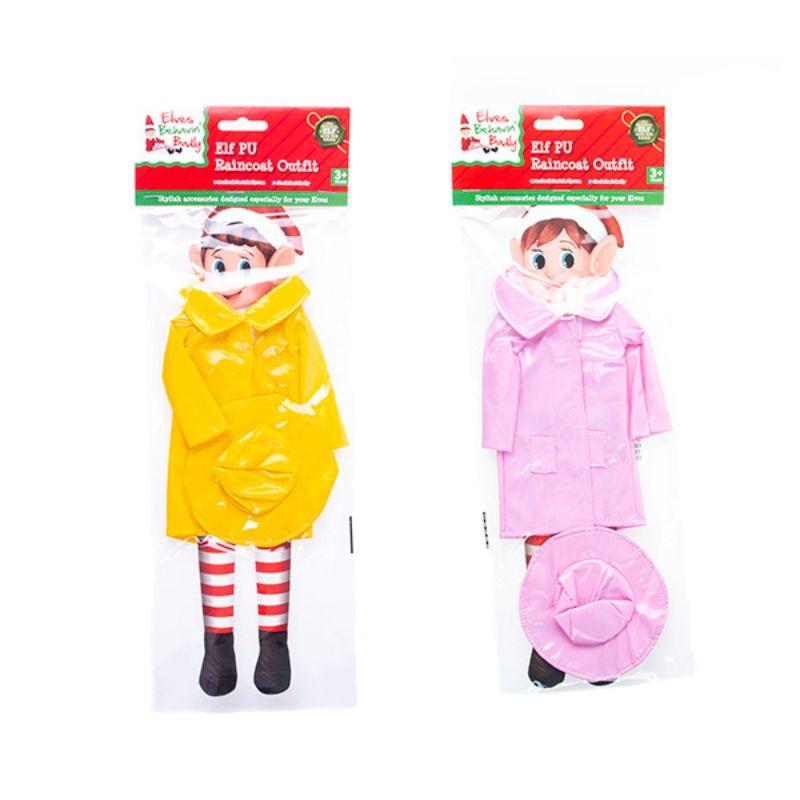 Xmas Elf PU Raincoat with Hat
