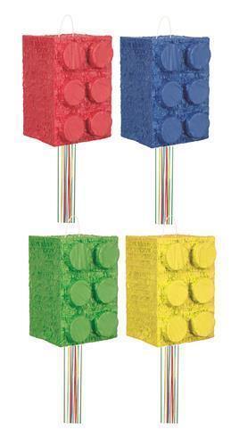 1 Piece Building Block Pull Pinata - The Base Warehouse