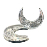 Load image into Gallery viewer, Silver Plastic Ramadan Moon Candy Box - 15cm

