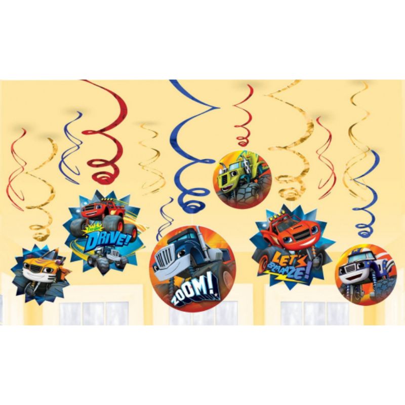 Blaze Foil Swirl Decorations Value Pack