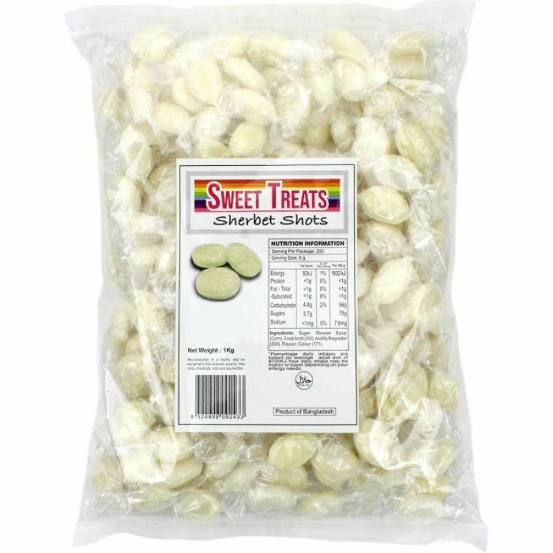 White Sherbet Shots - 1kg