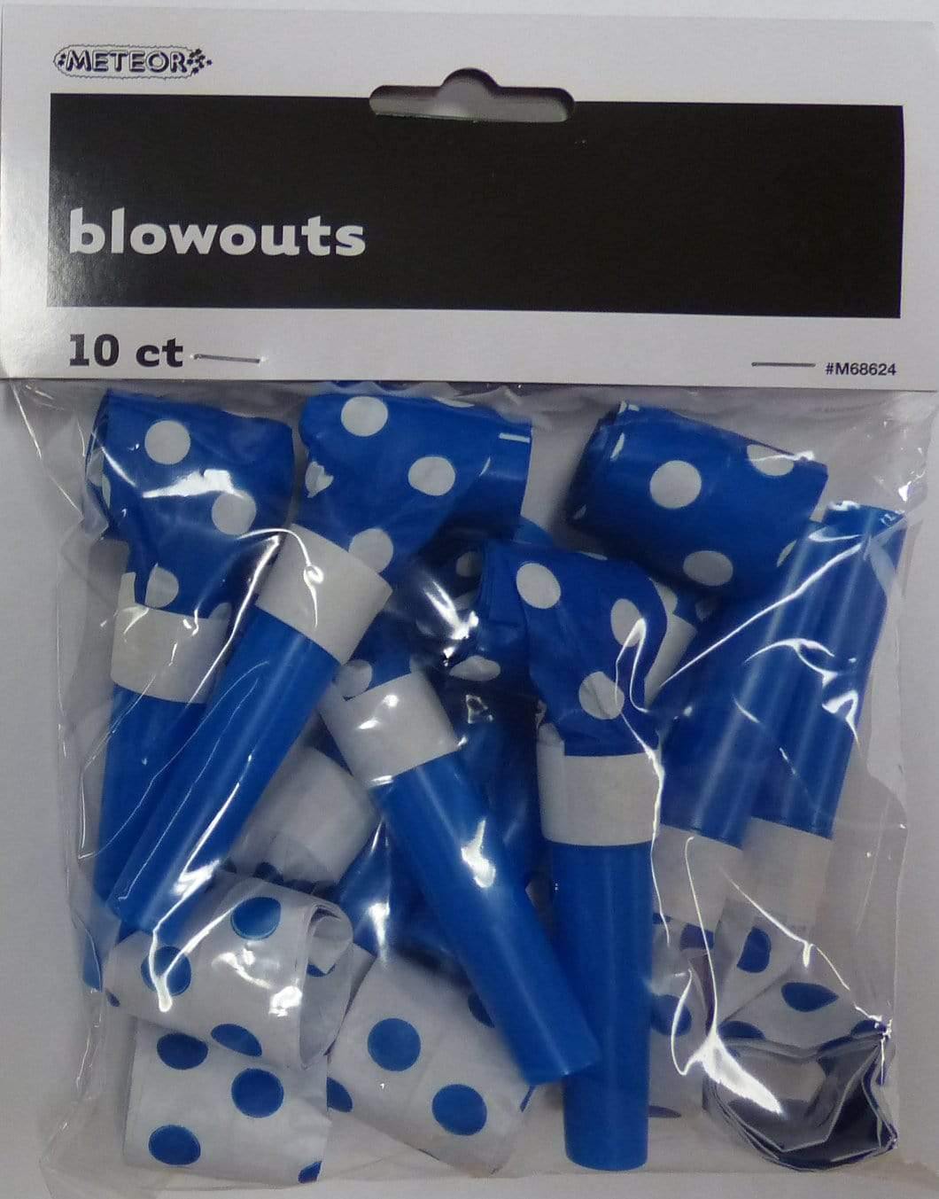 10 Pack Royal Blue Dots Blowouts - The Base Warehouse