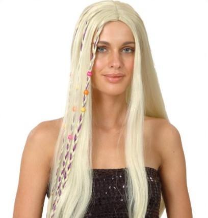 Womens Blonde Hippie Wig - The Base Warehouse