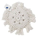 Load image into Gallery viewer, Cotton Macrame Placemat - 20cm x 20cm
