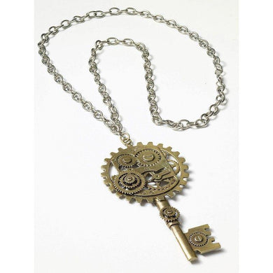 Steamcopper Key Gear Necklace - The Base Warehouse