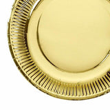 Load image into Gallery viewer, 6 PackGolden Foil Paper Plates - 23cm