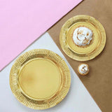 Load image into Gallery viewer, 6 PackGolden Foil Paper Plates - 23cm