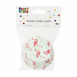 Load image into Gallery viewer, 40 Pack Flamingo Cupcake Cups - 5.5cm x 3cm