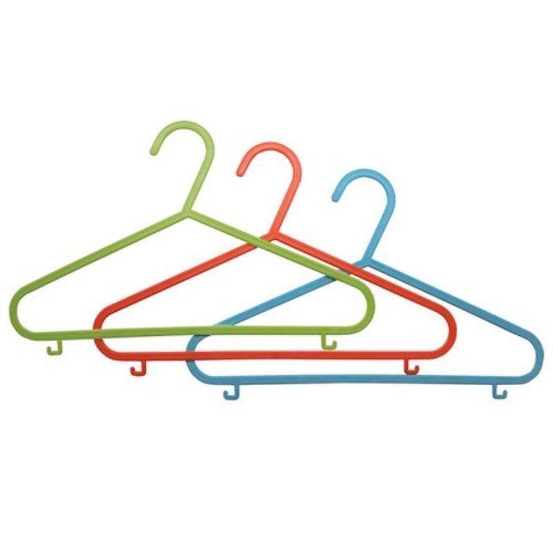 10 Pack Kids Plastic Hangers - 29cm x 17cm - The Base Warehouse
