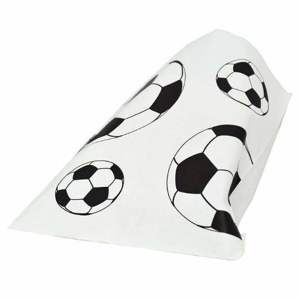 8 Pack Soccer Googies Treat Bags - 13cm x 18.2cm