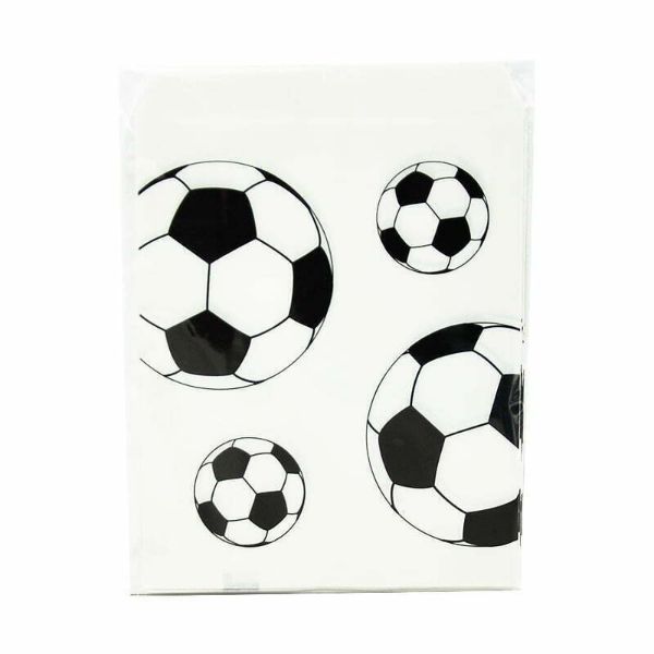 8 Pack Soccer Googies Treat Bags - 13cm x 18.2cm