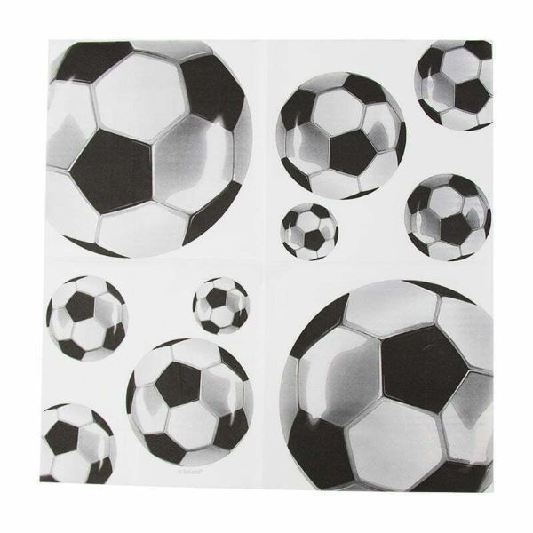 16 Pack Soccer Napkins - 33cm x 33cm