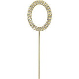 Load image into Gallery viewer, Gold Letter O Cake Topper