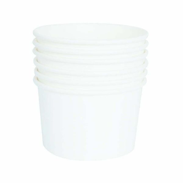 24 Pack White Paper Tubs - 354ml