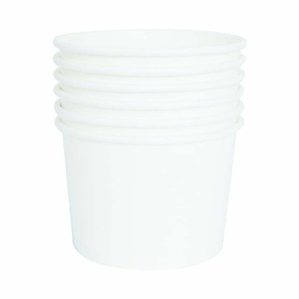 12 Pack White Tubs - 473ml