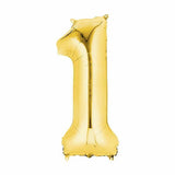 Load image into Gallery viewer, Gold Number Foil Balloon #1 - 66cm
