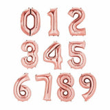 Load image into Gallery viewer, Rose Gold Number Foil Balloons #1 - 66cm
