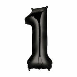 Load image into Gallery viewer, Black Number Foil Balloon #1 - 66cm