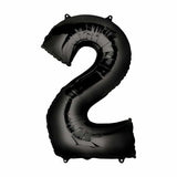 Load image into Gallery viewer, Black Number Foil Balloon #2 - 66cm
