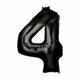 Load image into Gallery viewer, Black Number Foil Balloon #4 - 66cm
