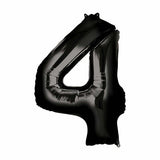 Load image into Gallery viewer, Black Number Foil Balloon #4 - 66cm