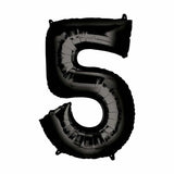 Load image into Gallery viewer, Black Number Foil Balloon #5 - 66cm