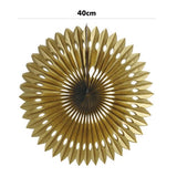 Load image into Gallery viewer, Gold Honeycomb Fan - 40cm