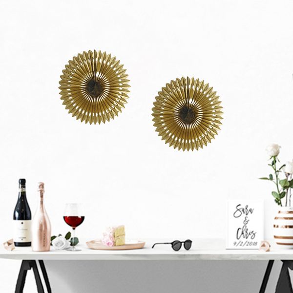 Gold Honeycomb Fan - 40cm