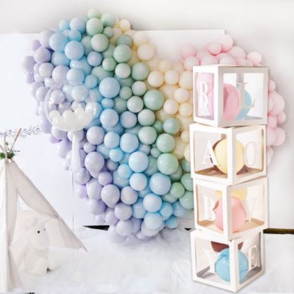 White Balloon Box Baby Love Kit