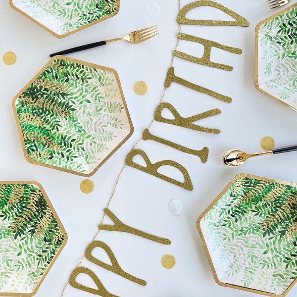 8 Pack Leaf Plate - 22cm
