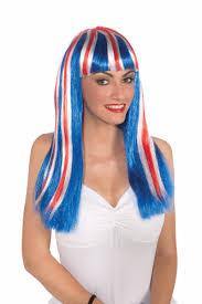 Womens Long Patriotic Wig - The Base Warehouse