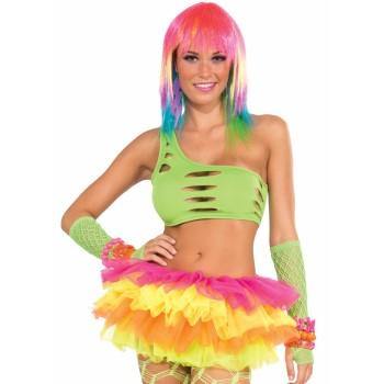 Adults Green Club Candy Cut Bra - The Base Warehouse