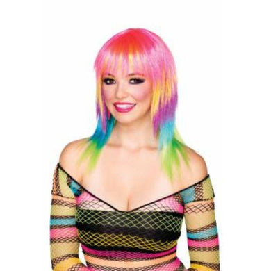 Womens Club Candy Striped Wig - The Base Warehouse