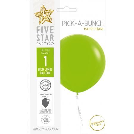 Matte Lime Green Latex Balloon - 90cm - The Base Warehouse