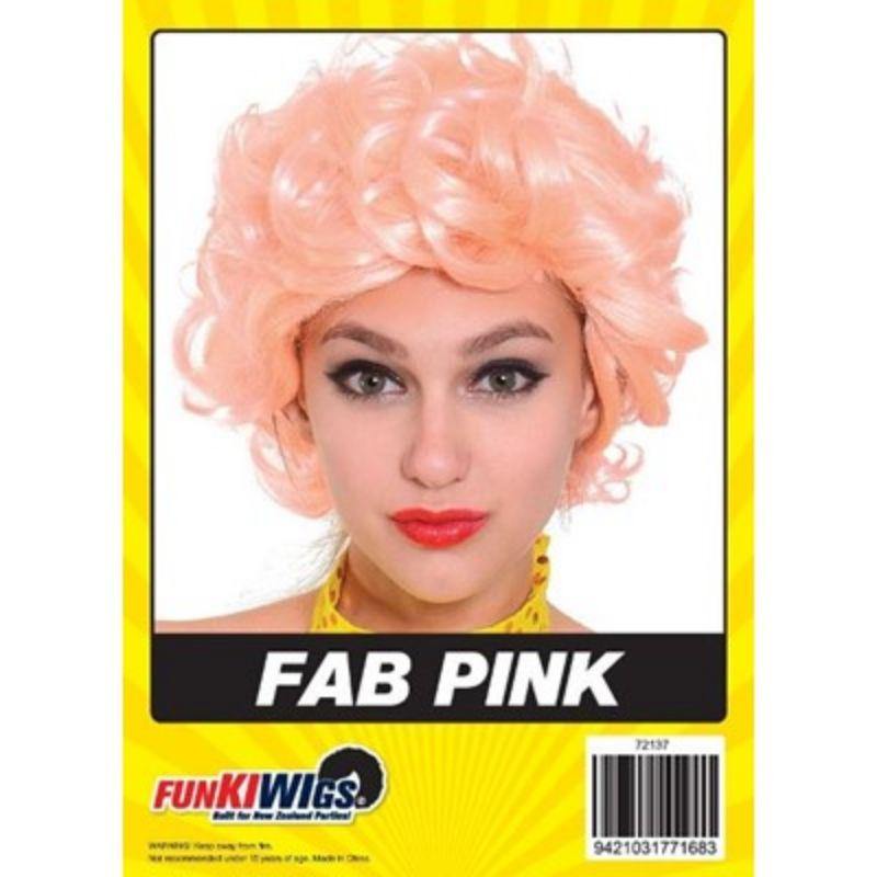 Womens Fab Pink Wig - The Base Warehouse