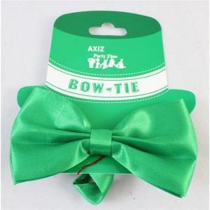 Green Satin Adjustable Bowtie