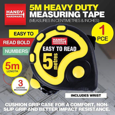 Heavy Duty Tape Measure - 5m - The Base Warehouse