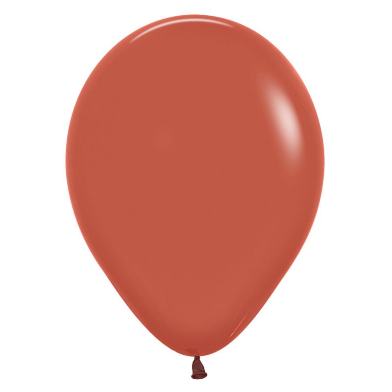 Sempertex 50 Pack Fashion Terracotta Latex Balloons - 12cm
