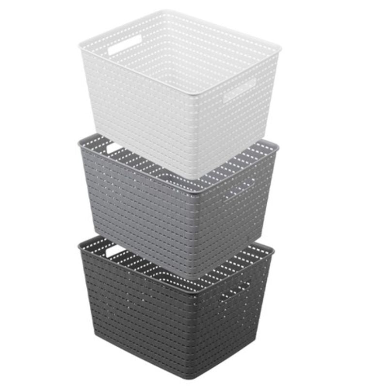 Woven Basket - 35cm x 29cm x 22cm