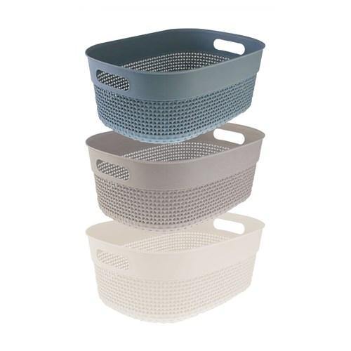 Large Boston Basket - 38cm x 27.5cm x 15cm - The Base Warehouse