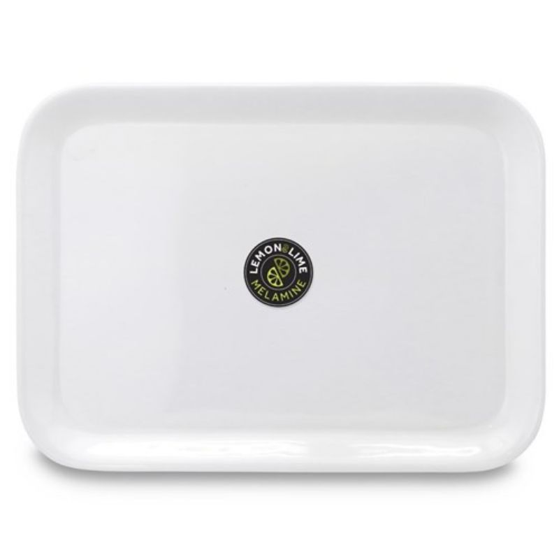 White Melamine Serving Tray - 39.5cm x 29cm