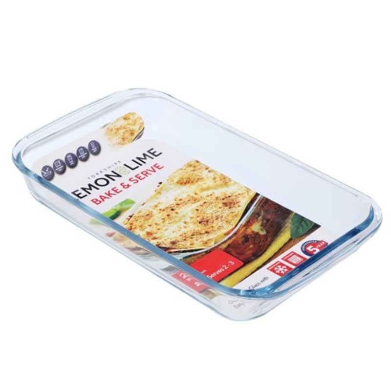 Yorkshire Rectangle Bakeware Glass - 35cm x 20.5cm x 5cm