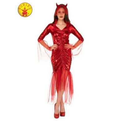 Womens Red Devil Bride Costume - Std - The Base Warehouse