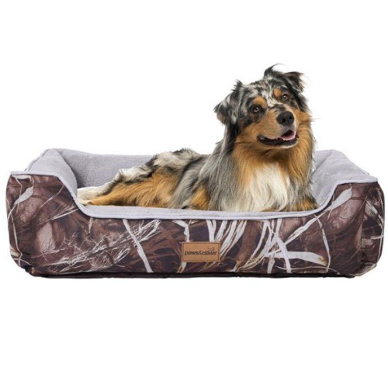 Autumn Foliage Camouflage Walled Bed - 80cm x 60cm x 20cm - The Base Warehouse